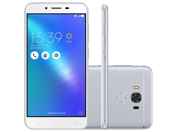 Smartphone Asus ZenFone 3 Max 32GB Prata - Dual Chip 4G Câm. 16MP + Selfie 8MP Tela 5.5”