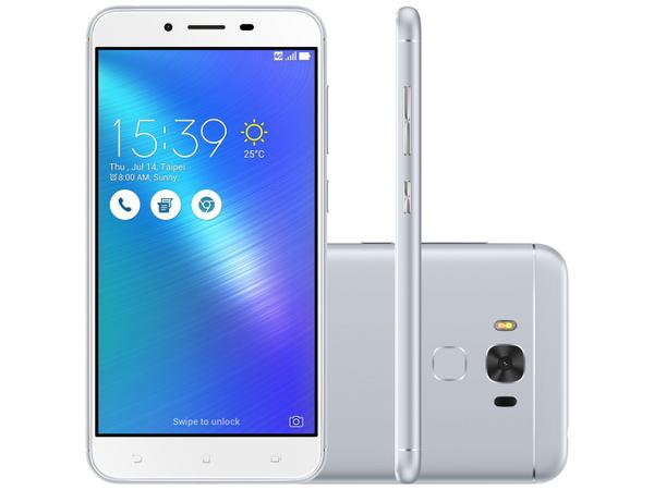 Smartphone Asus ZenFone 3 Max 32GB Prata Dual Chip - 4G Câm. 16MP + Selfie 8MP Tela 5.5”