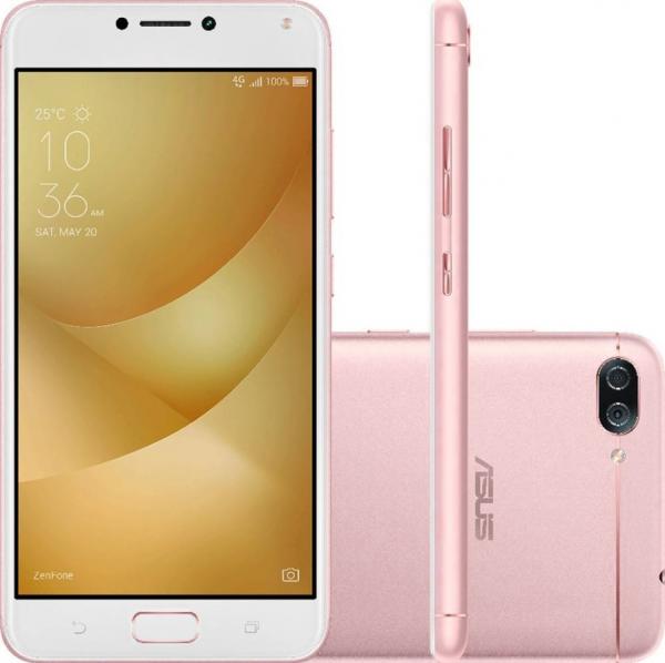 Smartphone Asus Zenfone Max M1, 4G, Tela 5.2", Câmera 13MP, Android 7, 32 Gb, Dual Chip-Pink