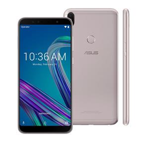 Smartphone Asus Zenfone Max Pro M1 Prata 64GB, Tela 6.0", 4GB RAM, Câmera Traseira Dupla, Processador Octa Core, Android 8.0 e Dual Chip