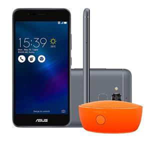 Smartphone Asus Zenfone 3 Max Zc520 Dual Chip Android 6 Tela 5.2" 16Gb 4G Câmera 13Mp Cinza + Caixa de Som Portátil Nokia Md-12