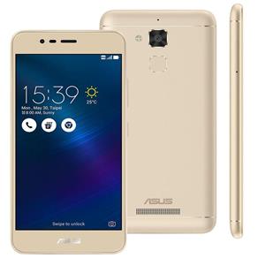 Smartphone Asus Zenfone 3 Max ZC520TL Dourado com 16GB, Tela 5.2", Dual Chip, Câmera 13MP, 4G, Android 6.0 e Processador Quad Core