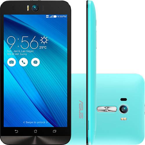 Smartphone ASUS Zenfone Selfie Desbloqueado Dual Chip Android 5.0 Tela 5.5" 32GB 4G 13MP - Azul