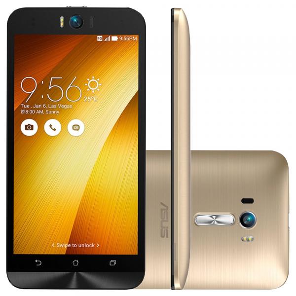 Smartphone ASUS ZenFone Selfie Desbloqueado Tela 5,5" 4G Dual Chip Android 5.0 Dourado