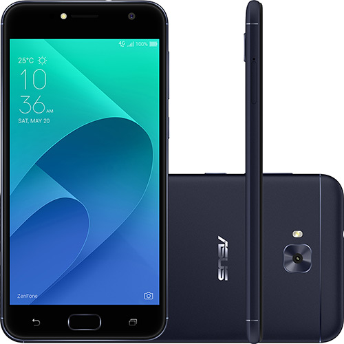 Smartphone Asus ZenFone Selfie Dual Chip Android Nougat 7.0 Tela 5.5 Qualcomm Snapdragon 16GB 4G Câmera 13MP + Frontal 13MP - Preto