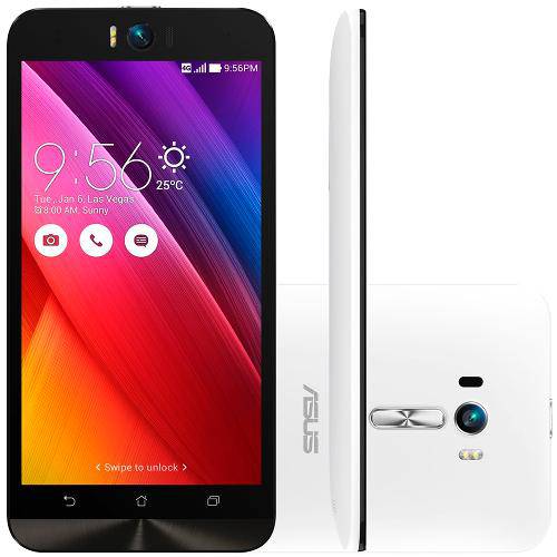 Tudo sobre 'Smartphone Asus Zenfone Selfie Dual Chip Desbloqueado Android 5 Tela 5.5" 32GB 4G Câmera 13MP- Branco'