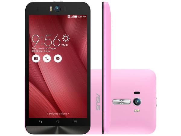 Tudo sobre 'Smartphone Asus ZenFone Selfie 32GB Rosa Dual Chip - 4G Câm. 13MP + Selfie 13MP Flash Tela 5.5 Full HD'