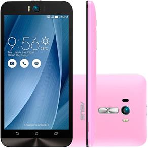 Smartphone Asus ZenFone Selfie ZD551 Rosa - Android 5.0 Lollipop, Memória Interna 32GB, Câmera 13MP, Tela 5.5"