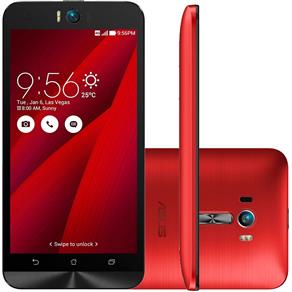 Smartphone Asus Zenfone Selfie ZD551K", 4G Android 5.0 Processador 1.5GHz 32GB Câmera 13MP Tela 5.", Vermelho