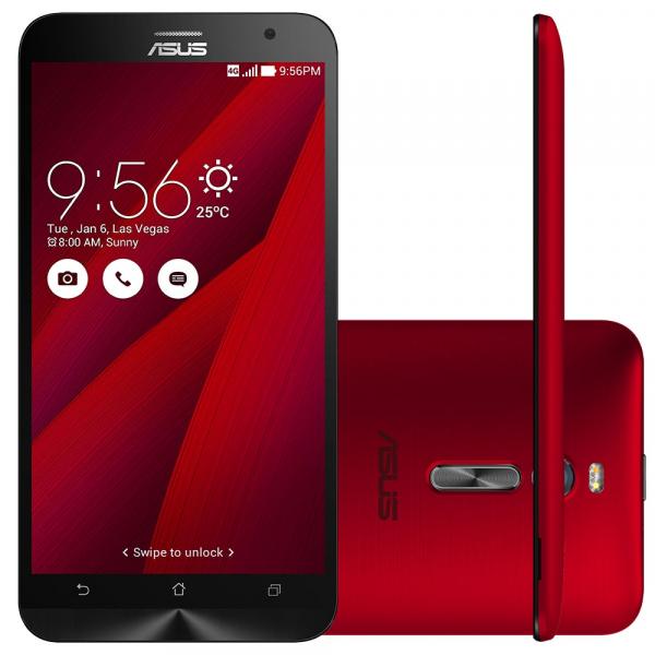 Smartphone ASUS ZenFone 2 ZE551ML Desbloqueado Tela 5,5" 16GB 4G Dual Chip Android 5.0 Vermelho