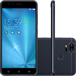 Smartphone Asus Zenfone 3 Zoom Dual Chip Android 6.0 Tela 5.5" Qualcomm Snapdragon 64GB 4G Wi-Fi Câmera 13MP - Preto