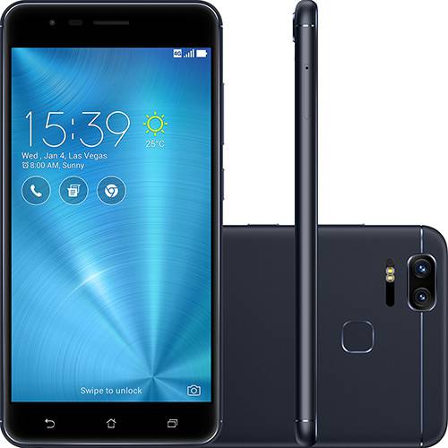 Tudo sobre 'Smartphone Asus Zenfone 3 Zoom Dual Chip Android 6.0 Tela 5.5" Snapdragon 128GB 4G Wi-Fi Câmera 13MP - Preto'