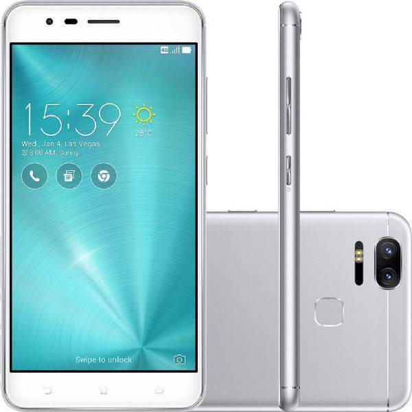 Smartphone Asus Zenfone 3 Zoom, Prata, ZE553KL, Tela de 5.5", 64GB, 12MP