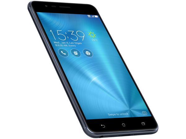 Smartphone Asus Zenfone Zoom S 64GB Preto 4G - 4GB RAM Tela 5,5” Câm. Dupla + Câm. Selfie 13MP