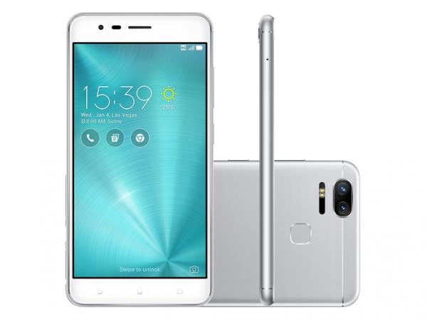 Smartphone ASUS Zenfone Zoom S com 64GB, Tela 5.5" e 4GB de RAM - Prata