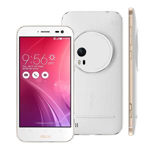 Smartphone Asus Zenfone Zoom ZX551M Branco 32GB, Tela 5.5", Câmera 13MP, 4G, Android 5.1, RAM 4GB e Processador Quad Core Intel