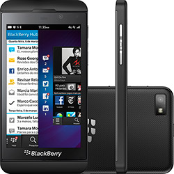 Smartphone BlackBerry Z10, Desbloqueado, Preto, Blackberry 10, 4G, Wi-Fi, Câmera 8MP, Memória Interna 16GB, GPS, NFC