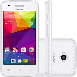 Smartphone Blu Dash J 070 Dual Chip Android 4.4 Tela 4" 512MB Wi-Fi Câmera 2MP - Branco