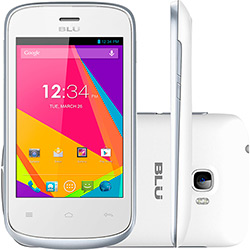 Smartphone Blu Dash Jr D-192l Dual Chip Android Tela 3.5" 512MB 3G Câmera 2MP - Branco