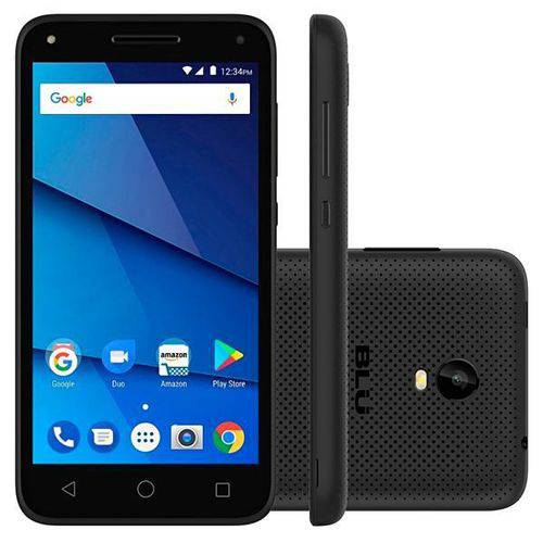 Smartphone Blu Dash L5X D0070WW Dual Sim 8GB Tela 5” 5MP/5MP os 7.0 - Preto