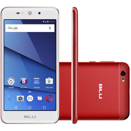 Smartphone Blu Grand Xl Dual Chip 8gb Tela 5.5 8mp/5mp os 7.0 - Vermelho