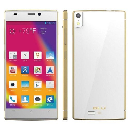 Smartphone Blu Iv D970l Branco/Dourado, Câm. 13mp, Mem. 16gb, Tela 5.0, Android 4.2