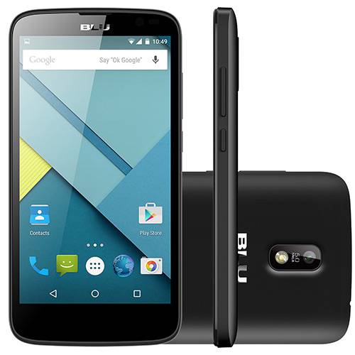 Smartphone Blu Studio G D-790l Dual Chip Android 4.4 Tela 5" 4GB Câmera 5MP 3G WI-FI - Preto