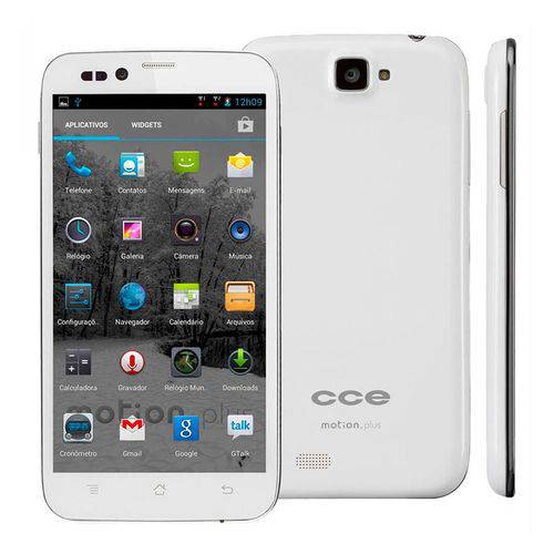 Smartphone Cce Motion Plus Sk504 3g Tela 5 Polegadas 4gb Android 4.1 Câmera 8mp Dual Chip Branco
