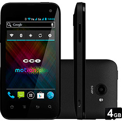 Tudo sobre 'Smartphone CCE SK402 Dual Chip Preto Android 4.0 Câmera de 5MP 3G e Wi-Fi 512MB Cartão de Memória 4GB 3 Capinhas Traseiras'