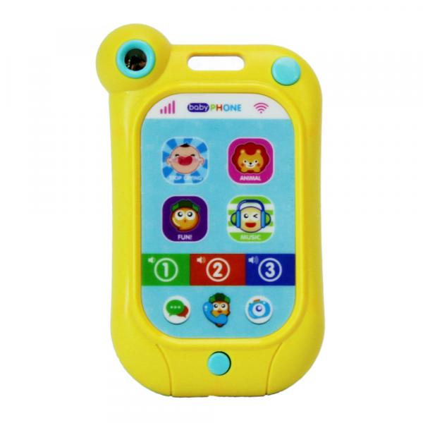 Smartphone Celular Bebe Educativo Som Luz Amarelo - Mc18202am - Mega Compras
