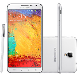Smartphone Dual Chip Samsung Galaxy Note 3 Neo Duos Branco - Android 4.3 Caneta S Pen Processador Quad Core 1.6 Ghz Tela Super Amoled HD 5.5" e Câmera de 8 MP