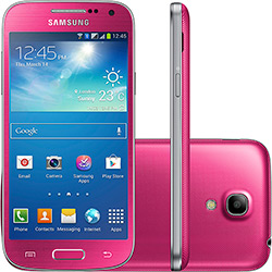 Smartphone Dual Chip Samsung Galaxy S4 Mini Duos Desbloqueado Rosa, Android 4.2 3G/Wi-Fi Câmera 8MP 8GB