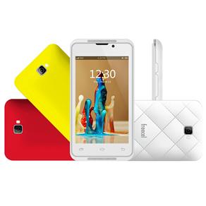 Tudo sobre 'Smartphone Freecel Free Class Branco Dual Chip, Tela de 4”, Câmera 5MP, Android 4.2, 3G, Wi-Fi, GPS, Processador Dual Core 1.2Ghz e 2 Capas'