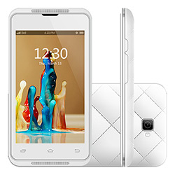 Smartphone Freecel Free Class Desbloqueado Android 4.2.2 512MB 3G Wi-Fi Câmera VGA - Branco