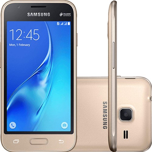 Smartphone Galaxy J1 Mini Dual Android 5.1 Tela 4 8GB - Dourado VIVO