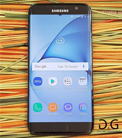 Smartphone Galaxy S7 Edge Preto 128Gb (Seminovo)
