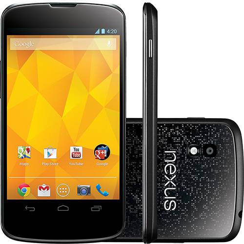 Tudo sobre 'Smartphone Google Nexus 4 Preto 16GB - Desbloqueado Android 4.2 3G Wi-Fi Câmera 8.0MP GPS'