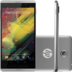 Smartphone HP Slate 6 6000 BR VoiceTab Desbloqueado Android 4.4.2 Tela 6" 16GB 3G Wi-Fi Câmera de 5MP - Prata