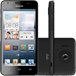 Smartphone Huawei Ascend G506 Dual Chip Desbloqueado Preto Android 4.1 3G/Wi Fi Câmera 5MP 4GB
