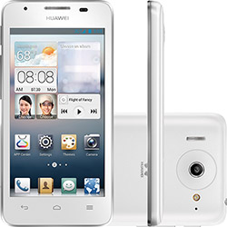 Smartphone Huawei Ascend G510 Desbloqueado Branco Android 4.1 3G/Wi Fi Câmera 5MP 4GB