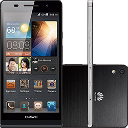 Smartphone Huawei Ascend P6 Desbloqueado Preto Android 4.2 3G/Wi-Fi Câmera 8 MP 8GB