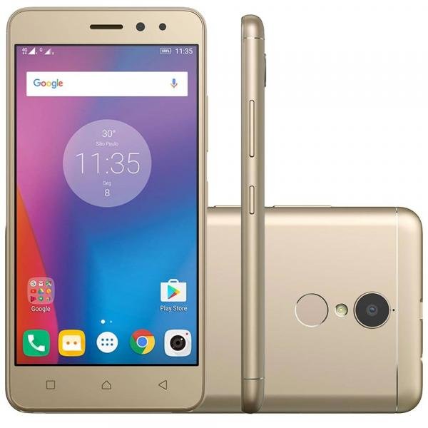Smartphone Lenovo Vibe K6 Dual Chip Android Tela 5 32GB 4G Câmera 13MP - Dourado