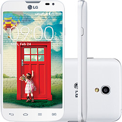 Smartphone LG D340 L70 Tri Chip Android 4.4 KitKat Tela 4.5" 4GB 3G Wi-Fi Câmera 8MP - Branco