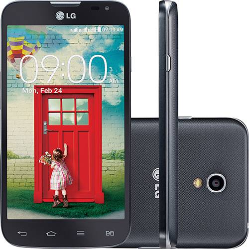 Tudo sobre 'Smartphone LG D340 L70 Tri Chip Desbloqueado Android 4.4 KitKat Tela 4.5" 4GB 3G Wi-Fi Câmera 8MP - Preto'