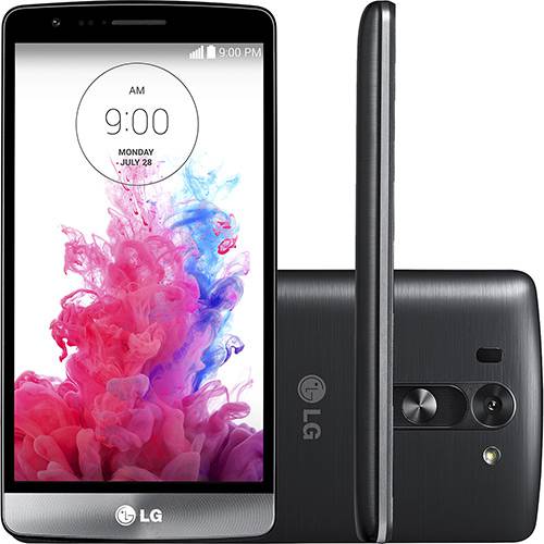 Smartphone LG G3 Beat Dual D724 Dual Chip Desbloqueado Tim Android 4.4 Tela 5" 8GB 3G Wi-Fi Câmera 8MP - Titânio