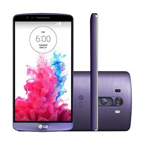 Smartphone LG G3 Desbloqueado Android 4.4 Kit Kat Tela 5.5 16GB 4G Câmera 13MP Wi-Fi - Roxo