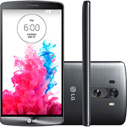 Smartphone LG G3 Desbloqueado Android 4.4 Tela 5.5" 16GB 4G Wi-Fi Câmera 13MP - Titânio Claro