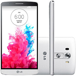 Smartphone LG G3 Desbloqueado Vivo Android 4.4 Kit Kat Tela 5.5 16GB 4G Câmera 13MP Wi-Fi - Branco