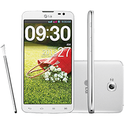 Smartphone LG G Pro Lite Dual Chip Desbloqueado Android 4.1 Tela 5.5" 8GB 3G Wi-Fi Câmera 8MP - Branco