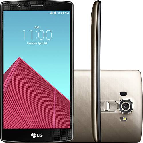 Smartphone LG G4 Desbloqueado Android 5.0 Tela 5.5" 32GB 4G Wi-Fi Câmera 16MP Hexa Core - Dourado